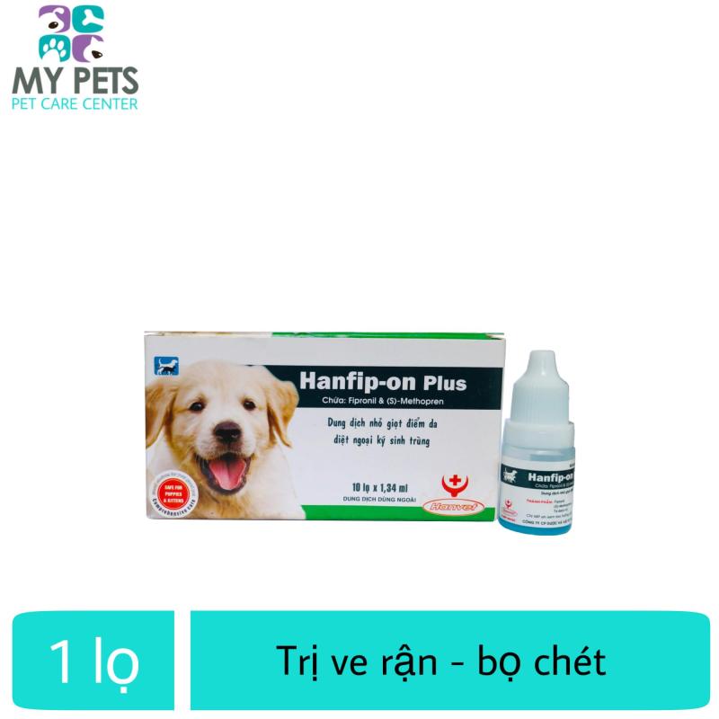 Thuốc nhỏ sống lưng trị ve, bọ chét cho chó mèo - Hanfip-on Plus
