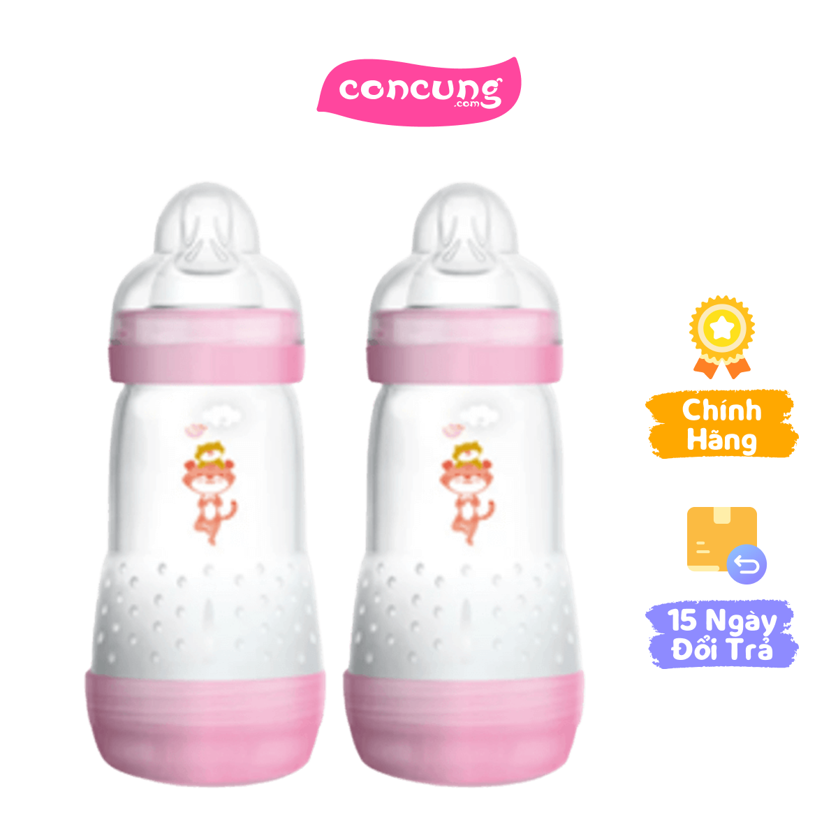 Combo 2 Bình sữa Mam Easy Start Anticolic 260ml