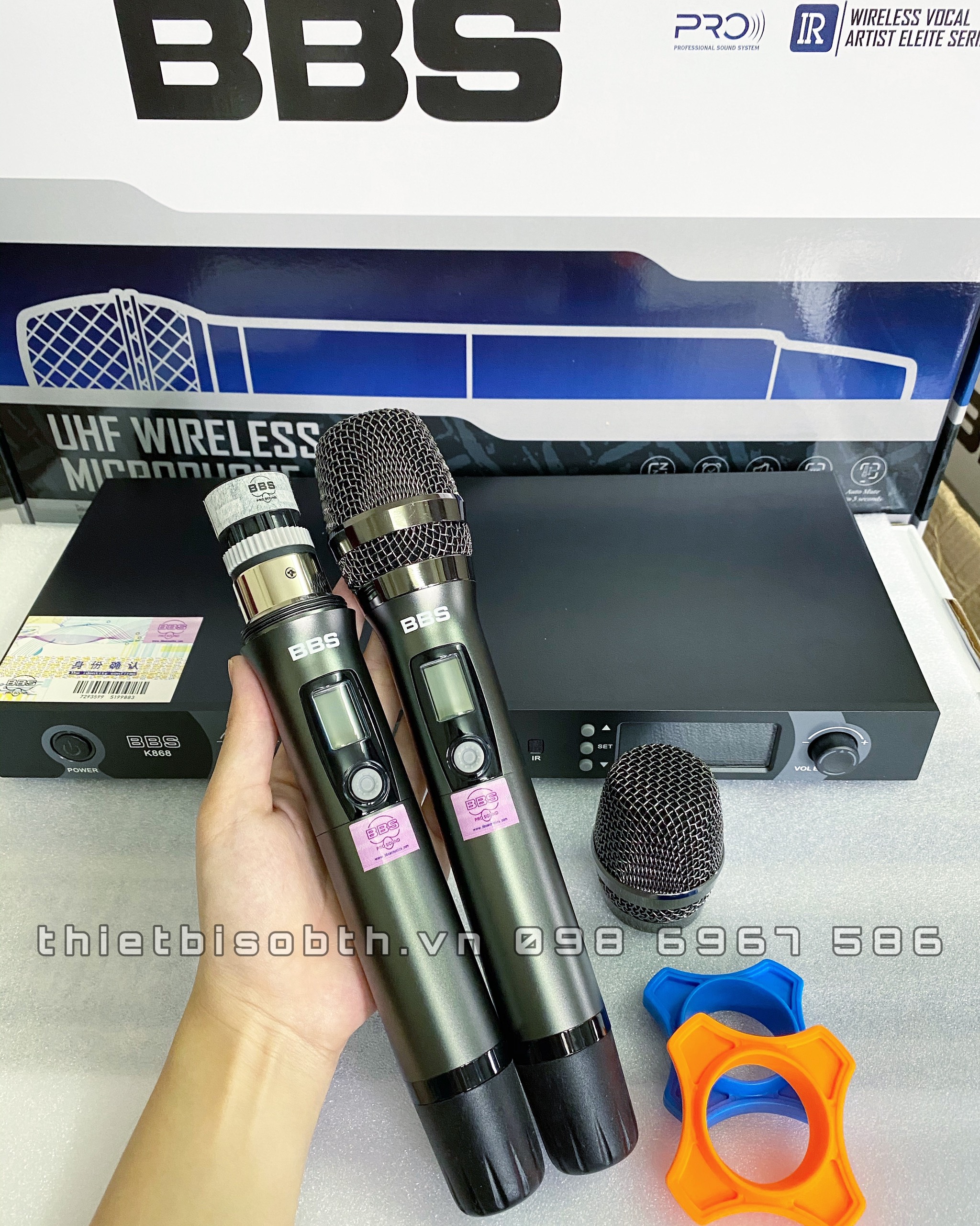 [HCM]Micro không dây BBS K868 ( hàng nhập khẩu loại 1 ) năm 2021