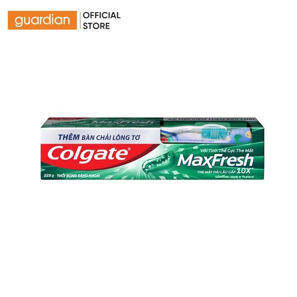 Kem Đánh Răng Colgate Maxfresh Cực The Mát 225g Tặng Bàn Chải Đánh Răng