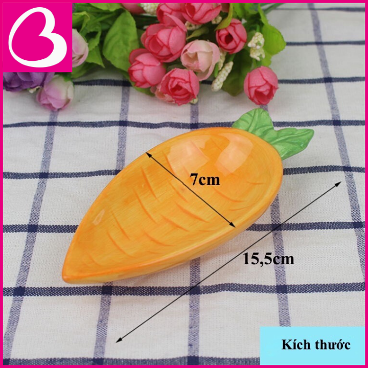 Chén bát sứ ăn dặm kiểu Nhật hình củ cà rốt dài