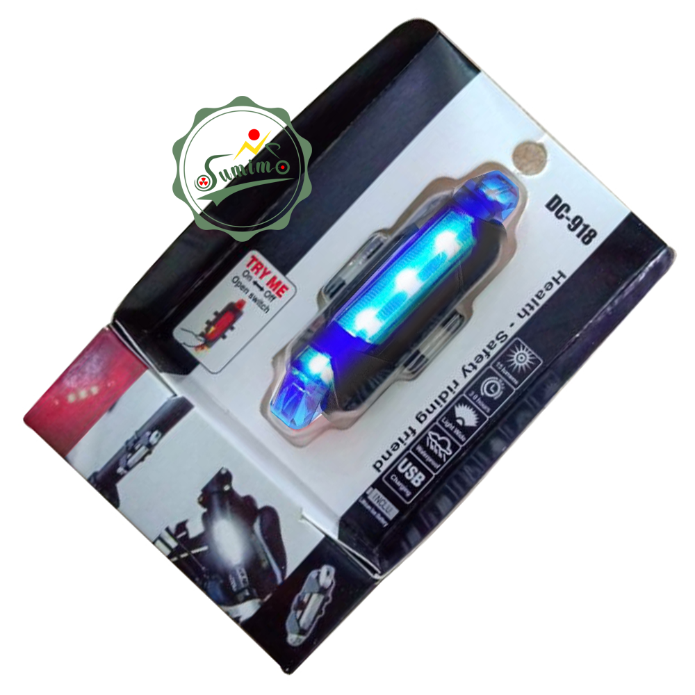 Đèn hậu xe đạp LED sạc USB full box