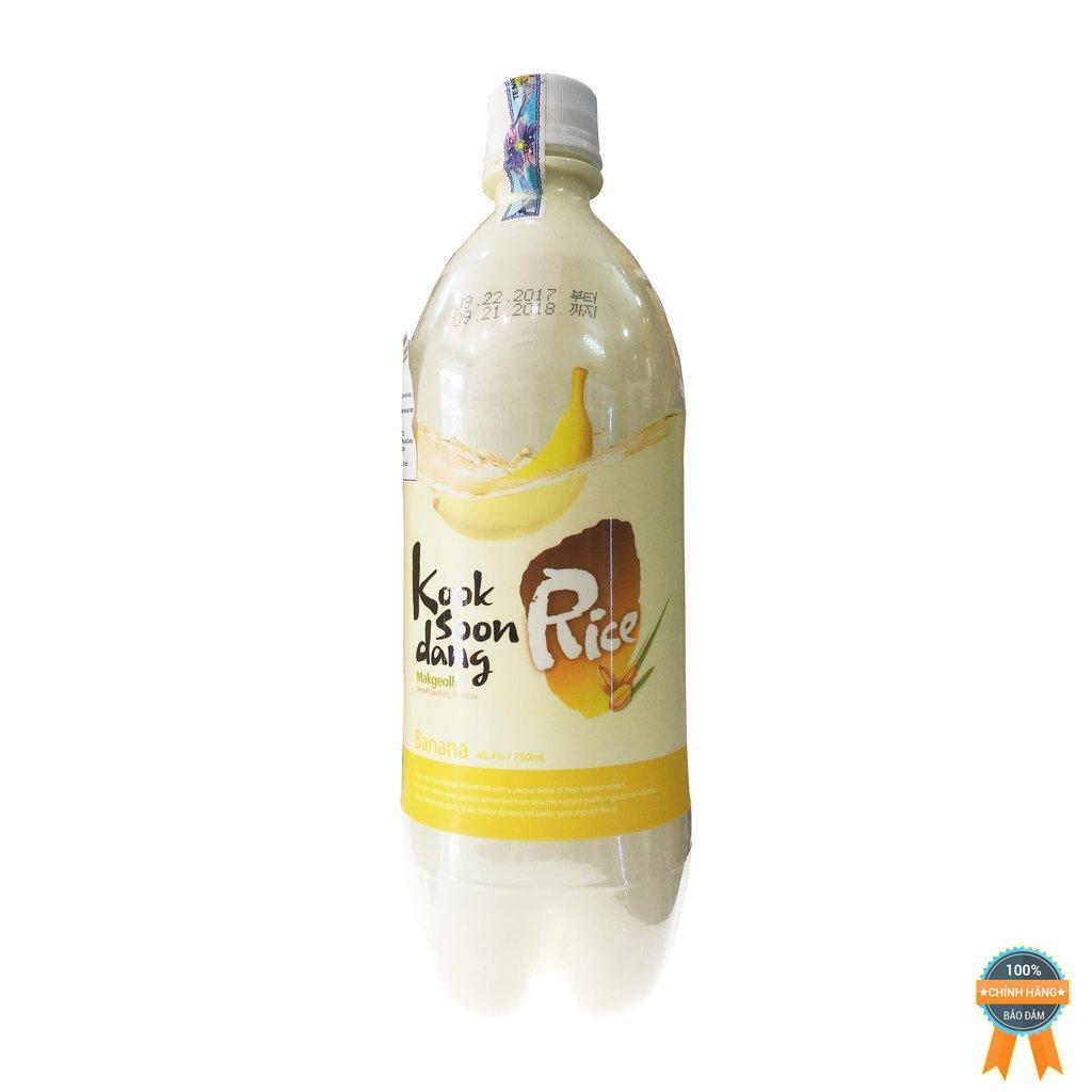 Nước Gạo Lên Men MAKGEOLLI Chuối 750ML 4%