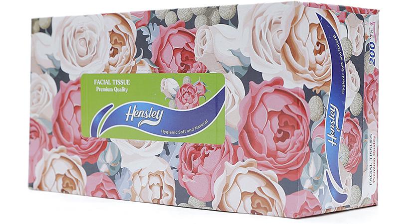 Combo 6 hộp Khăn giấy lụa 2 lớp Hensley (hộp 200 tờ)