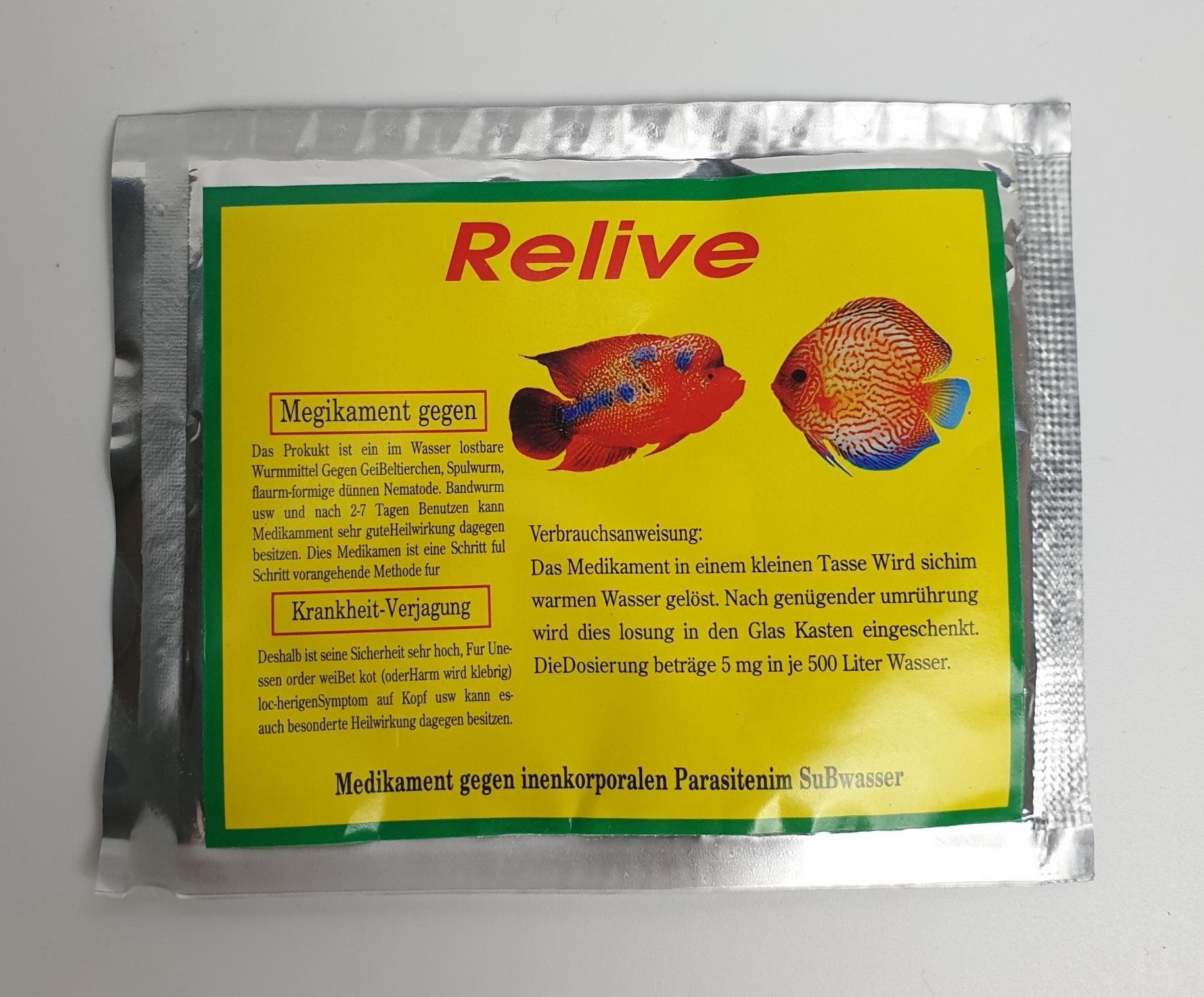 Phục hồi đường ruột cho cá cảnh Relive