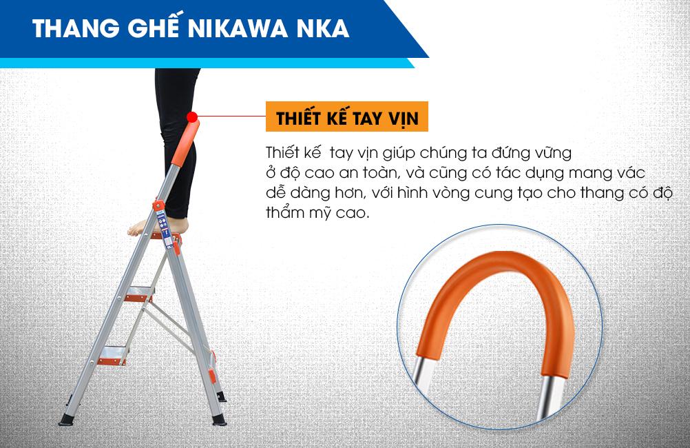 Thang ghế Nikawa NKA-04 (Bạc)