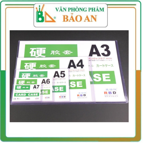 Card case các khổ a3/a4/a5 - dùng để kẹp và treo tài liệu bằng vòng inox card ring rất tiện lợi - có khổ a3/a4/a5