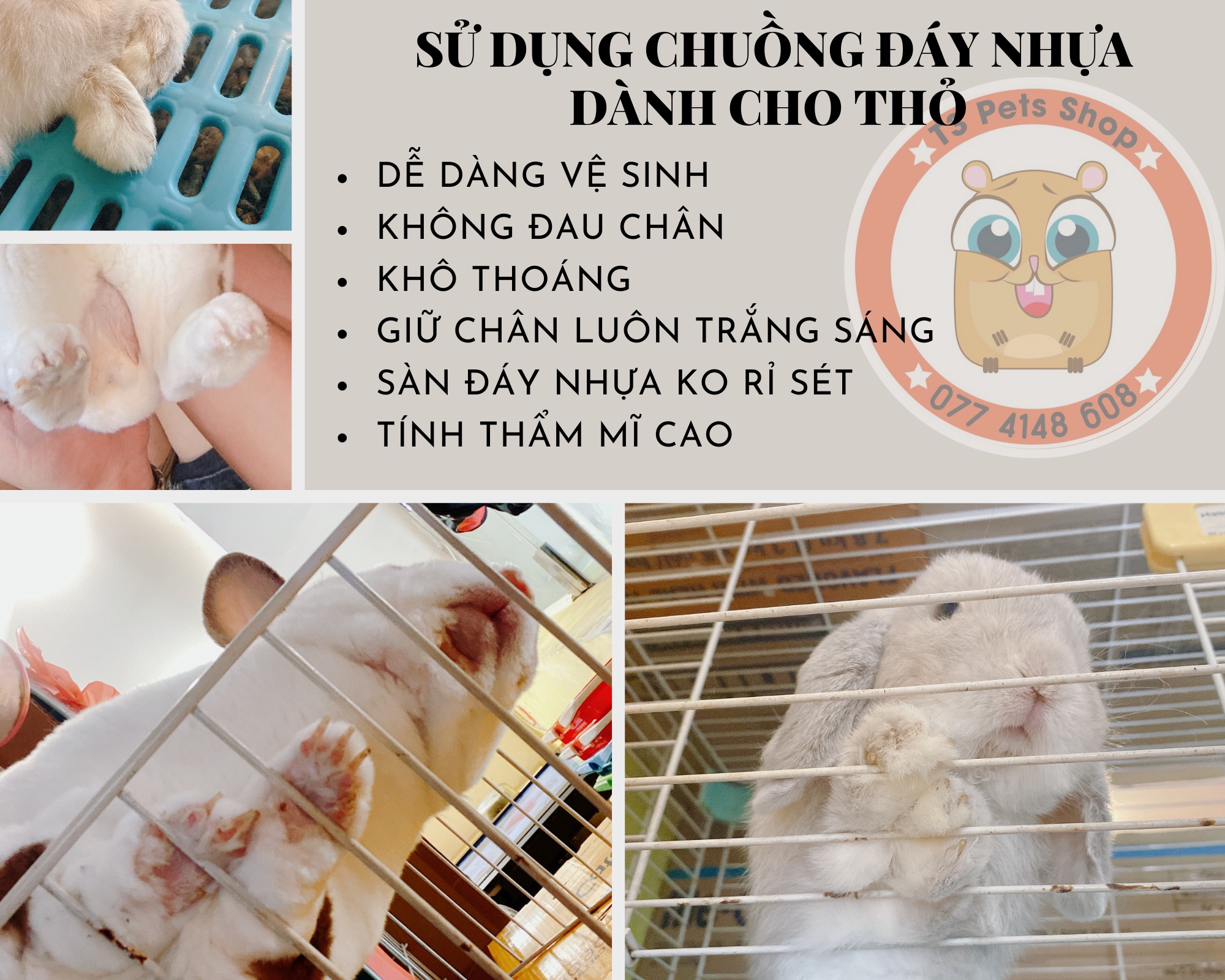 Lồng alice thỏ bọ size trung, lớn cho thỏ, bọ - T3 PETS SHOP