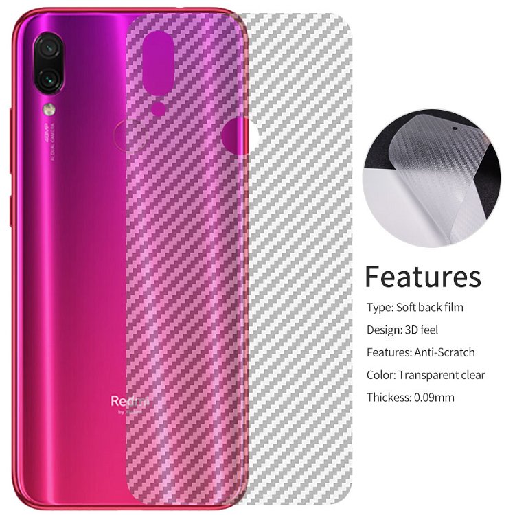 Dán Cacbon Mặt Sau Cho Xiaomi Redmi Note 7 / Note 7 Pro