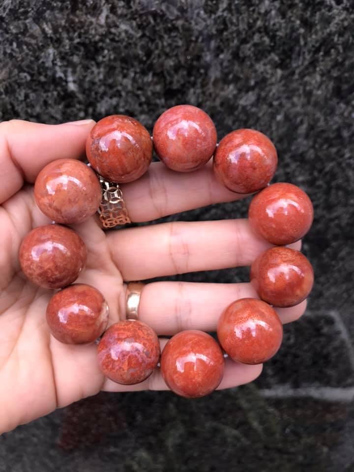 [HCM]VÒNG TAY SAN HÔ ĐỎ THIÊN NHIÊN 20LY-VIP