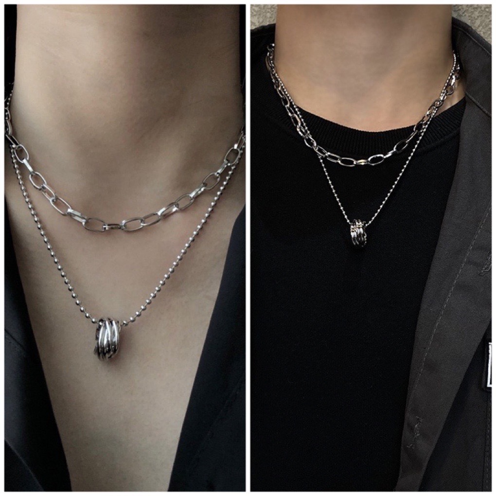 Set dây chuyền unisex phong cách cá tính