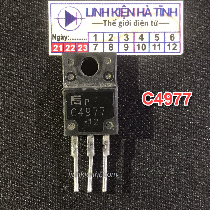 Túi 5 con c4977 2sc4977 400v 7a transistor kênh n tháo máy