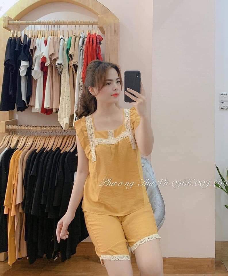 bộ đồ bầu mặc nhà mùa hè đẹp, rẻ