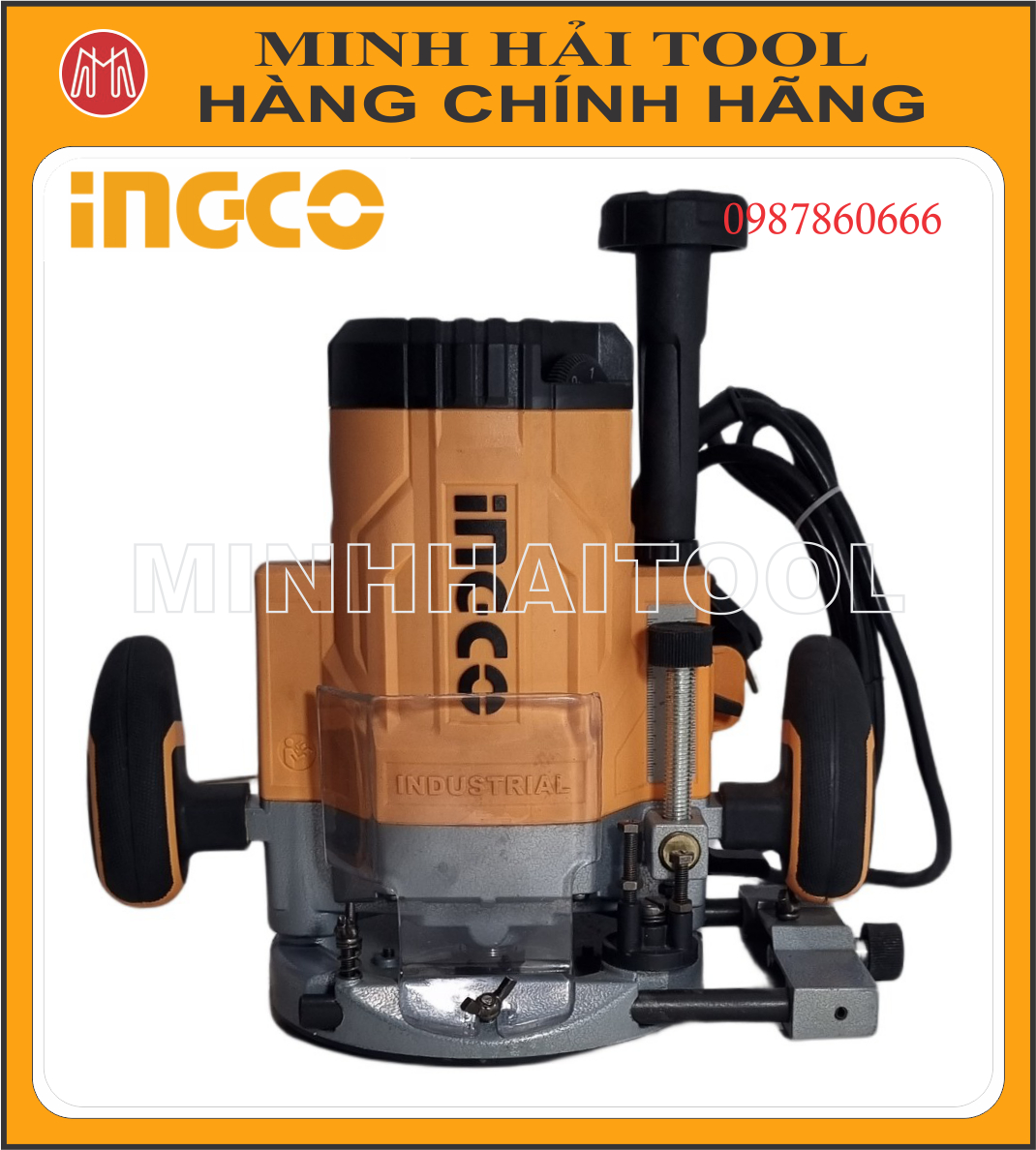 Máy phay gỗ 2200w ingco rt22008