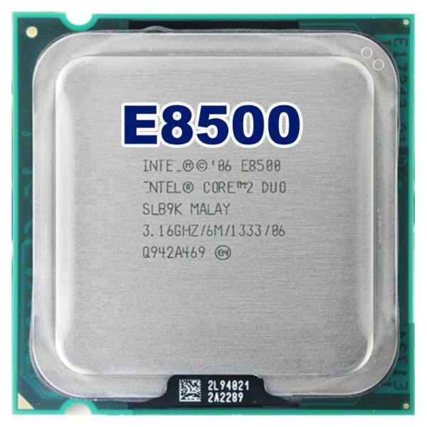 Bộ xử lý Intel® Core™2 Duo E8500 6M bộ nhớ đệm, 3,16 GHz, 1333 MHz FSB
