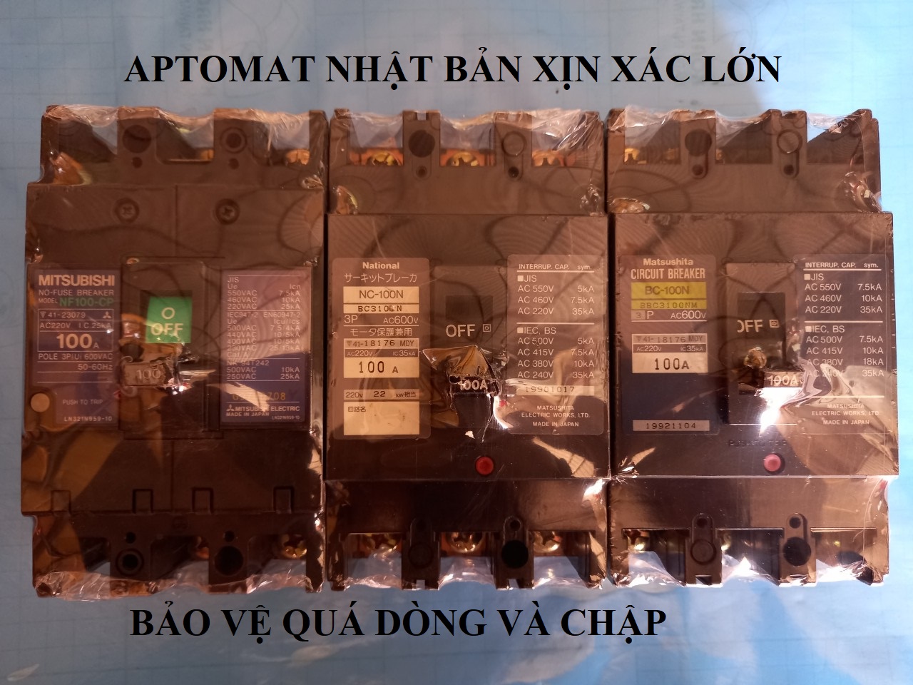 APTOMAT MCCB 75A 3 PHA NHẬT BẢN XỊN