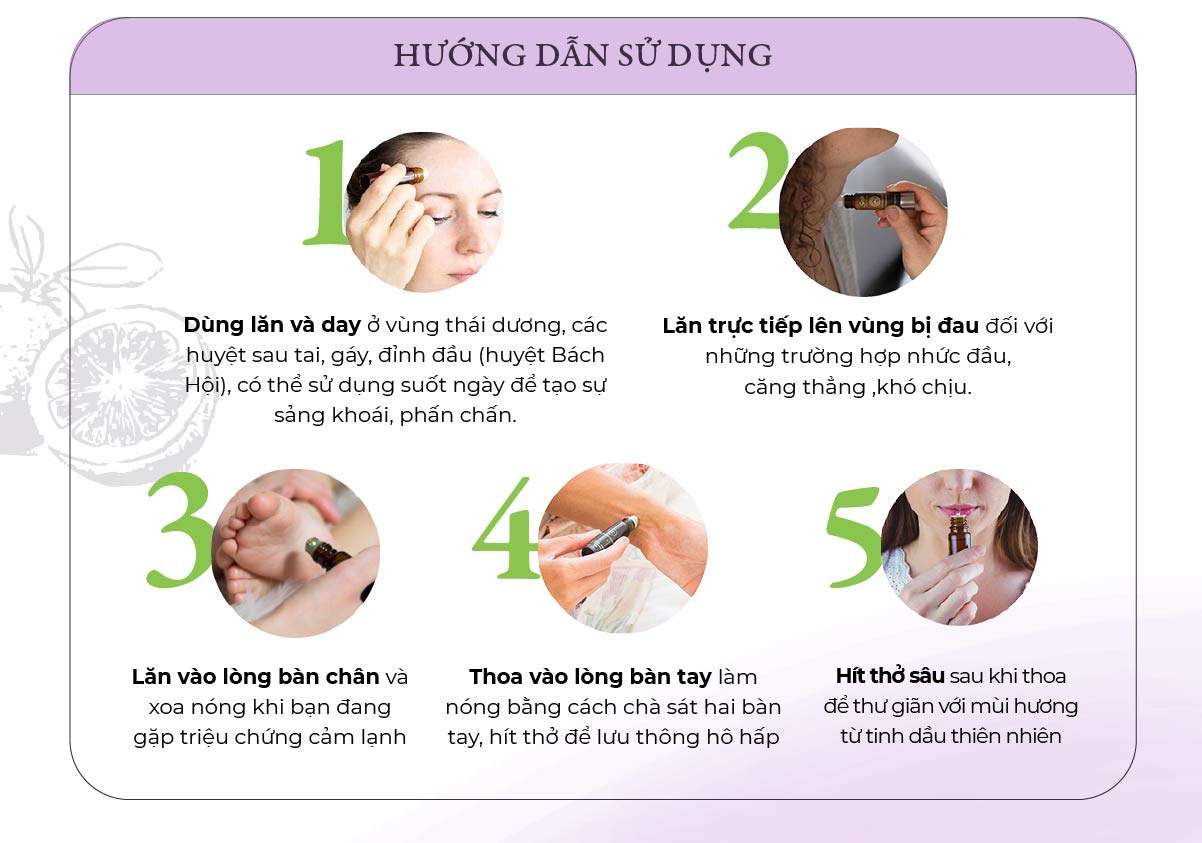 Tinh dầu lăn 14S Relax  Giúp Thư giãn an thần dễ ngủ