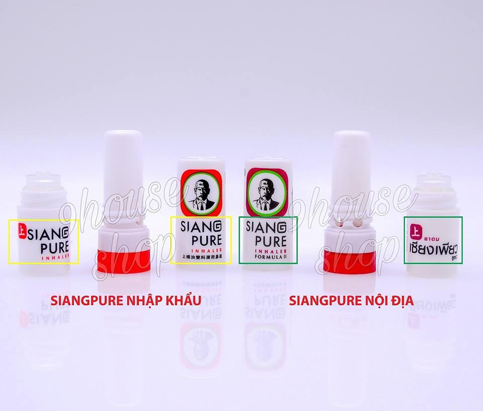 01 Ống Hít thông mũi 2 Đầu SIANG PURE INHALER 2 In 1