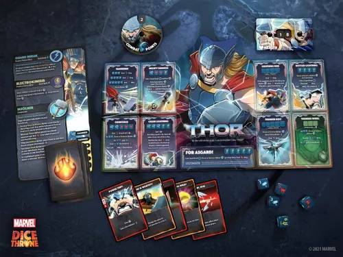 [US] Marvel Dice Throne: Scarlet Witch v. Thor v. Loki v. Spider-Man - Trò Chơi Board Game