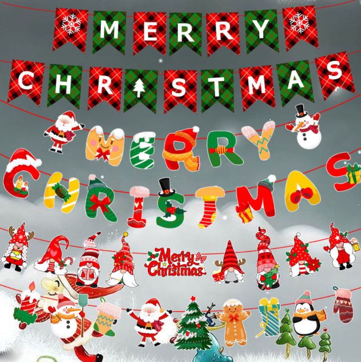 BST 01  CỜ TREO NOEL NHIỀU MẪU ...
