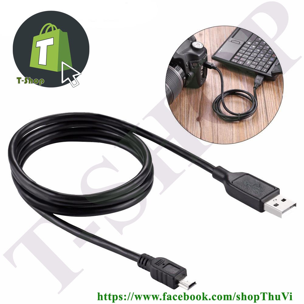 Cáp kết nối dữ liệu máy ảnh USBMini USB (dài 1.5M) có chống nhiễu