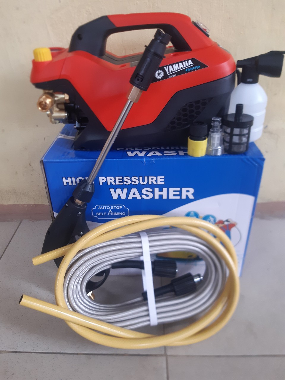 Máy rửa xe Yamaha chỉnh áp công suất 3500w siêu khỏe , siêu bền
