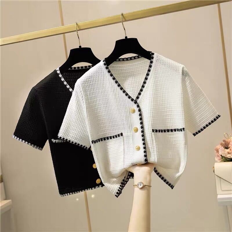 Set Đầm 2 dây xẻ + áo cổ V phối ren