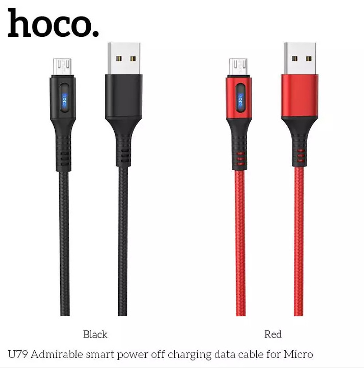 Cáp sạc nhanh hoco u79 2.4a cổng micro usb dài 1.2m