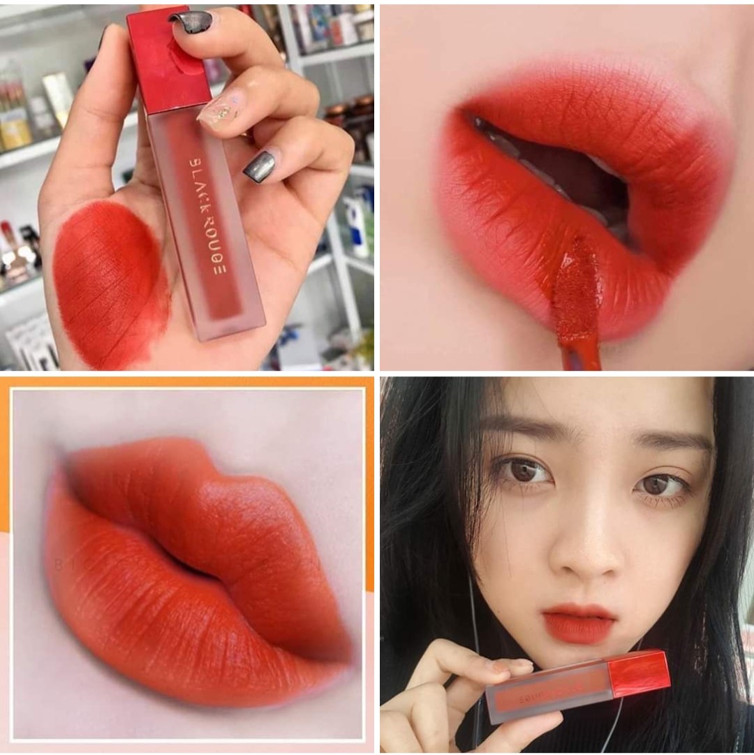 Son Black rouge A03 đỏ cam cháy