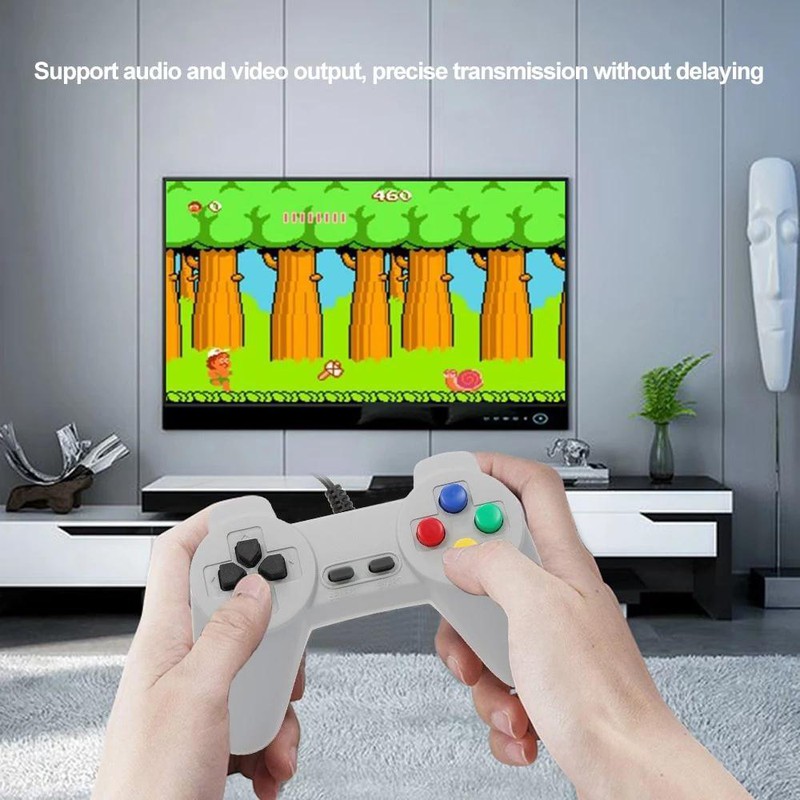 Bộ máy chơi game điện tử 4 nút 600 trò chơi Gamestation, máy trò chơi cổ điển OINY ONE cống AV kết nối tivi nét căng 2 người chơi
