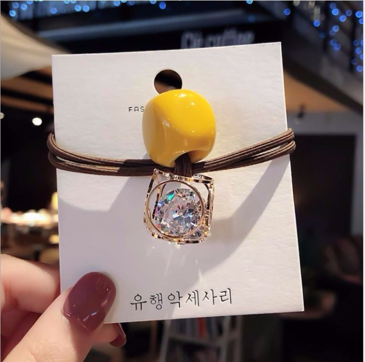 Dây buộc tóc đính đá kim cương giả
