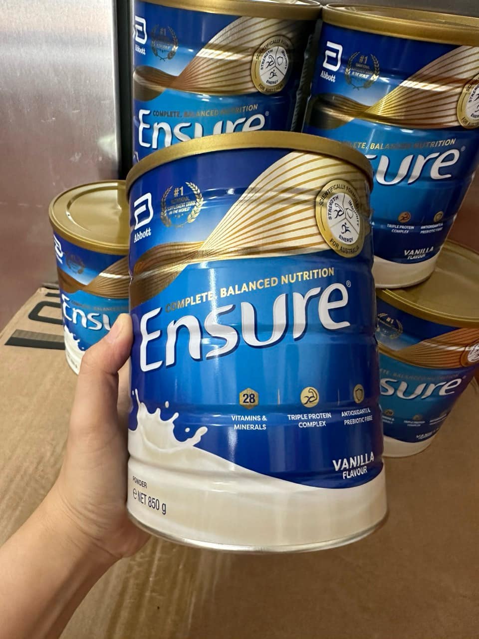 (date T8/2026) Sữa Ensure Úc 850g, vị vani