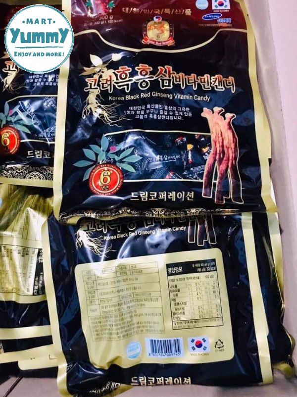 Kẹo sâm đen Hàn Quốc 300 gram ( Kẹo Hắc Sâm Hàn Quốc)