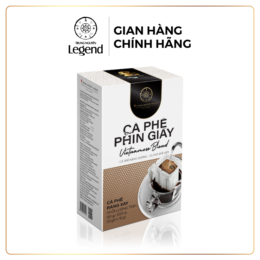 Trung Nguyên Legend Cà Phê Phin Giấy Vietnameses Blend – Gói Drip Coffee Gu Truyền Thống, Đậm Vị Việt