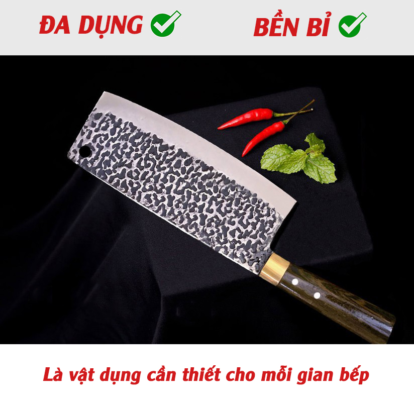 [ BÁN CHẠY NHẤT] Bộ 3 dao thép Nhíp 100% ( Chặt - Thái - Lọc)