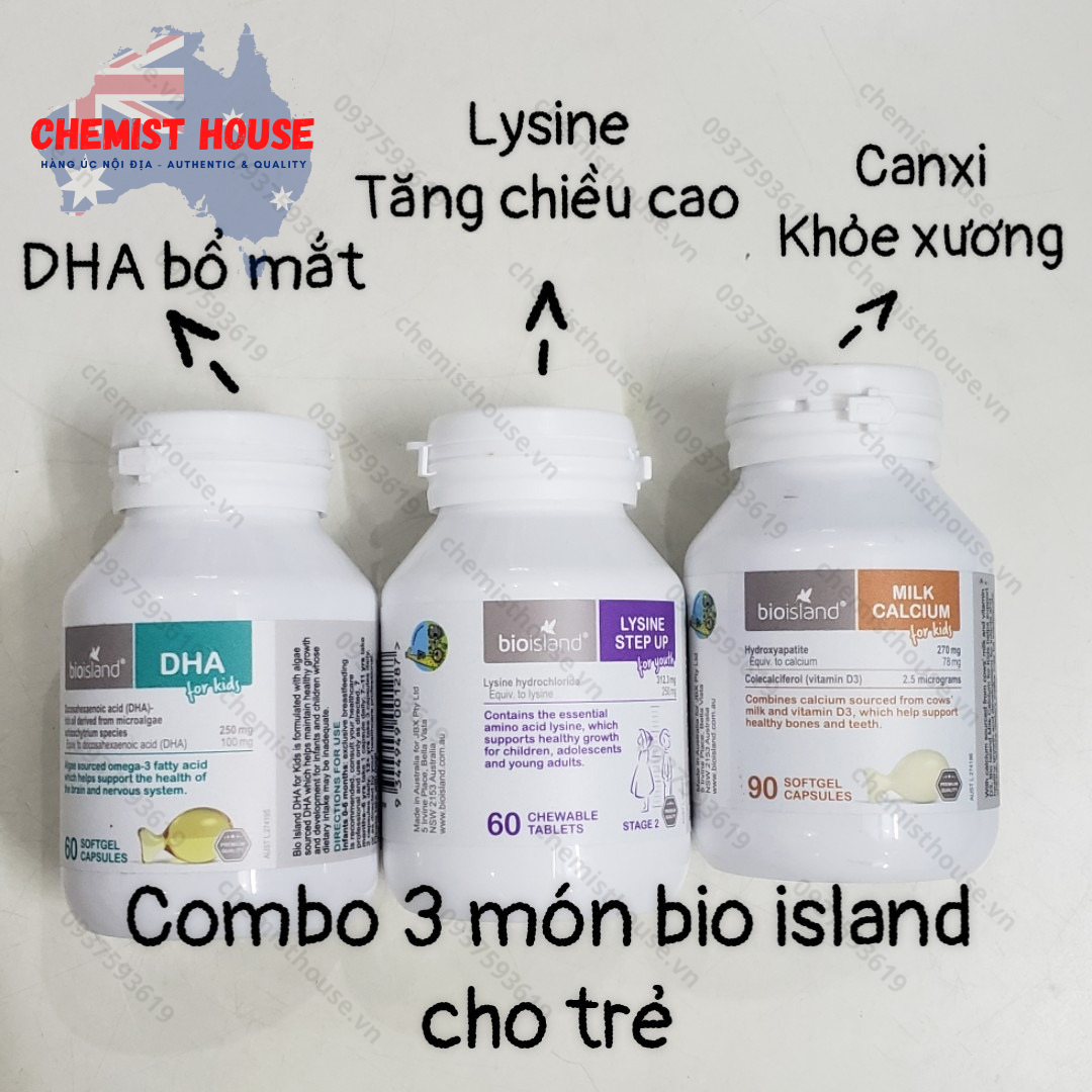 Combo 3 món bio island cho trẻ