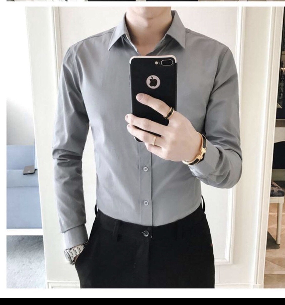 [HCM]Áo sơ mi nam vải lụa thái chống xù chống nhăn ( đủ màu nhiều size)