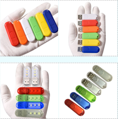 USB led light for room night light table lamp study portable desk lamp with touch switch