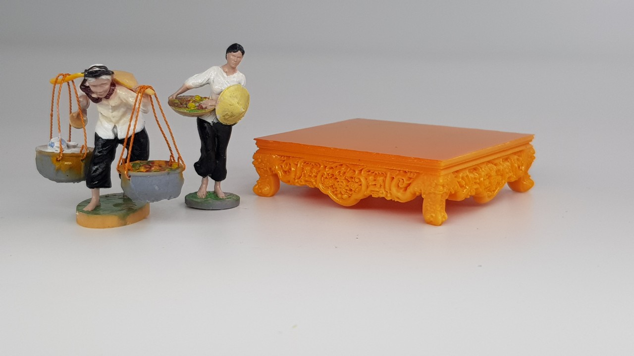Mô hình sập gụ trang trí tiểu cảnh...