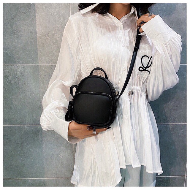 [Rẻ vô địch] Ba lô da, balo mini, balo đeo chéo nữ ♥️FREESHIP♥️