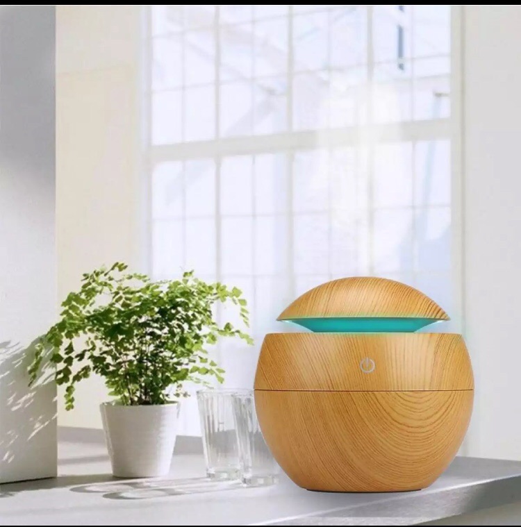 Đèn xông tinh dầu hình vân gỗ