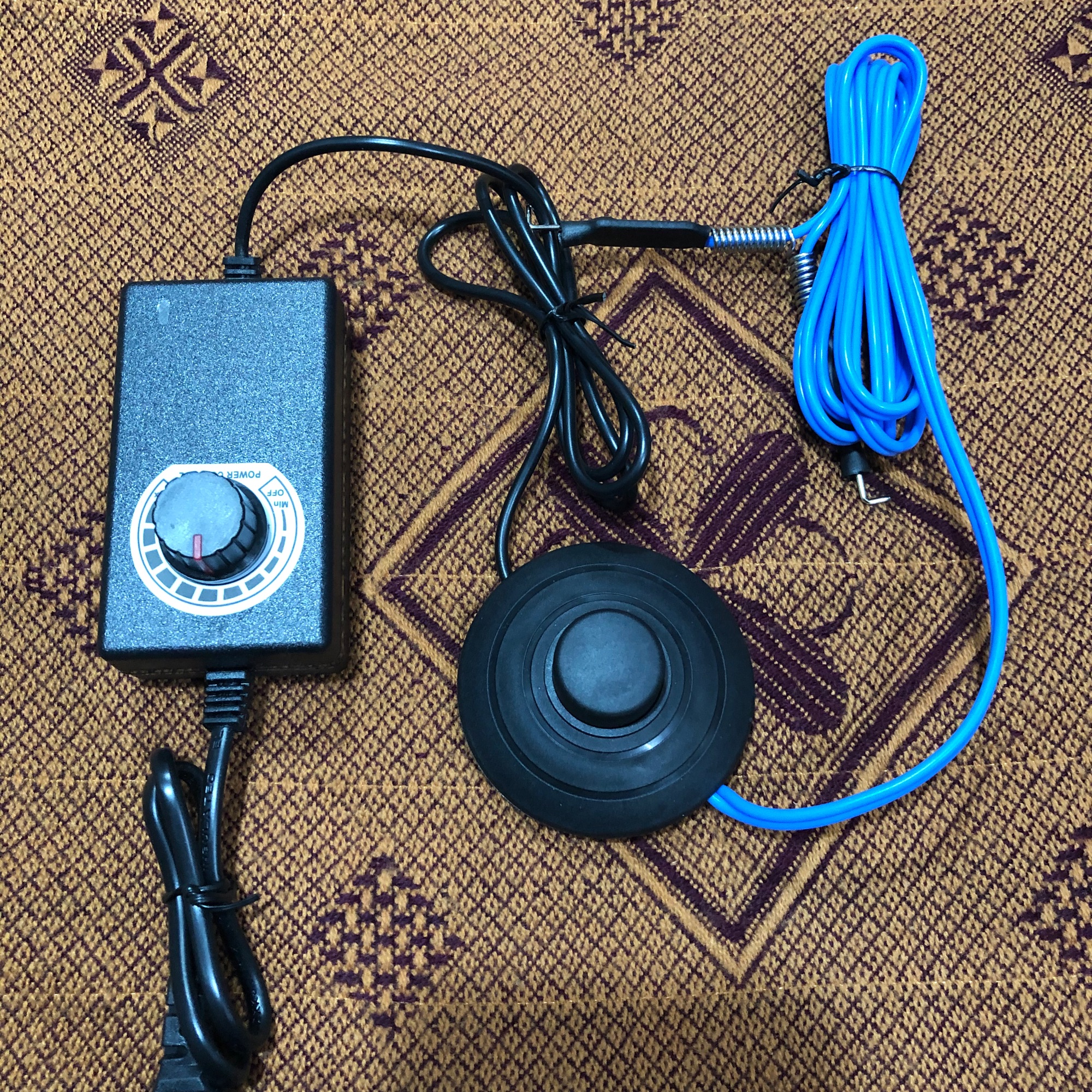 Combo biến áp mini+bàn đạp 2 chế độ cho máy xăm