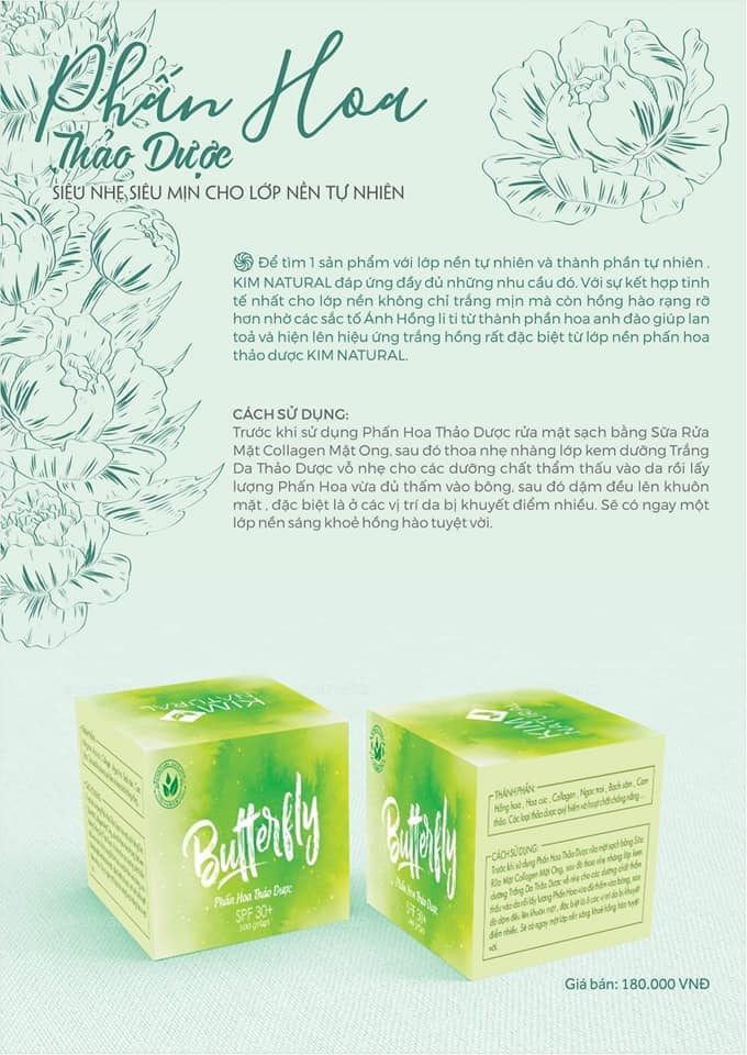 Phấn hoa thảo dược kiềm dầu SPF 30+