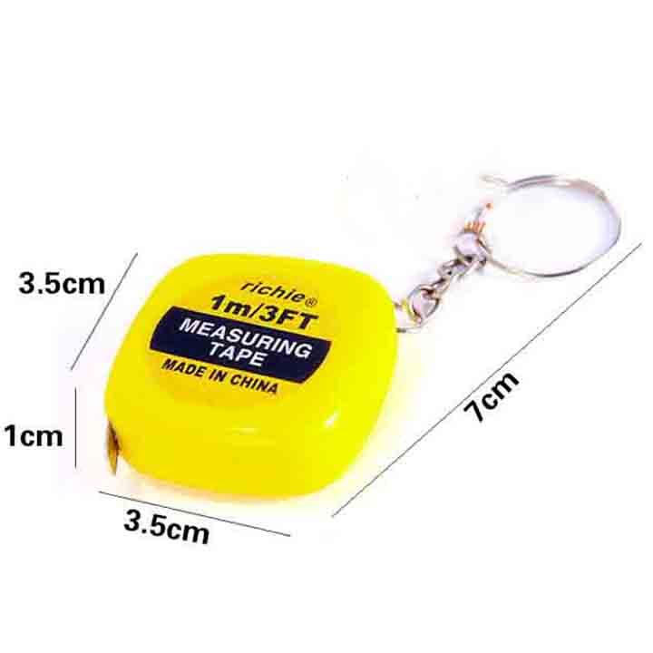 Móc khoá mini thước cuộn 1M