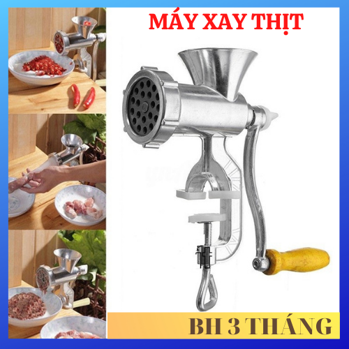 Máy xay thịt cầm tay bằng nhôm cao cấp, Cối xay thịt, Máy xay thịt cầm tay bằng gang - Máy xay thịt, cá, rau củ quả bằng tay tiện dụng, Máy Xay Thịt Bằng Gang Tiện Dụng Gía Rẻ