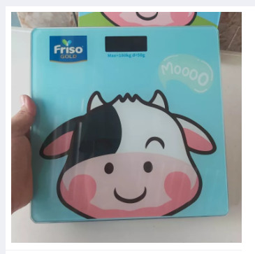 Cân điện tử sức khỏe hình chú bò chú heo, cân điện tử cao cấp dùng cho gia đình, có màn hình led