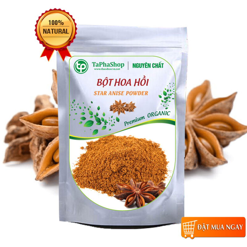 Bột hoa hồi nguyên chất 100g - tấn phát