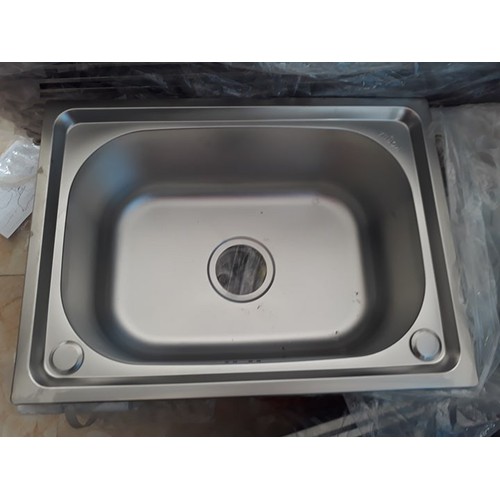 Chậu rửa chén bát 1 hố lớn 52x38 Giá rẻ kèm bộ xi phông xả