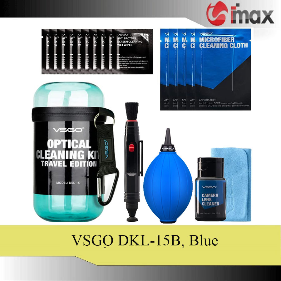Bộ dụng cụ làm sạch ống kính máy ảnh VSGO Travel Edition DKL-15, nhiều màu