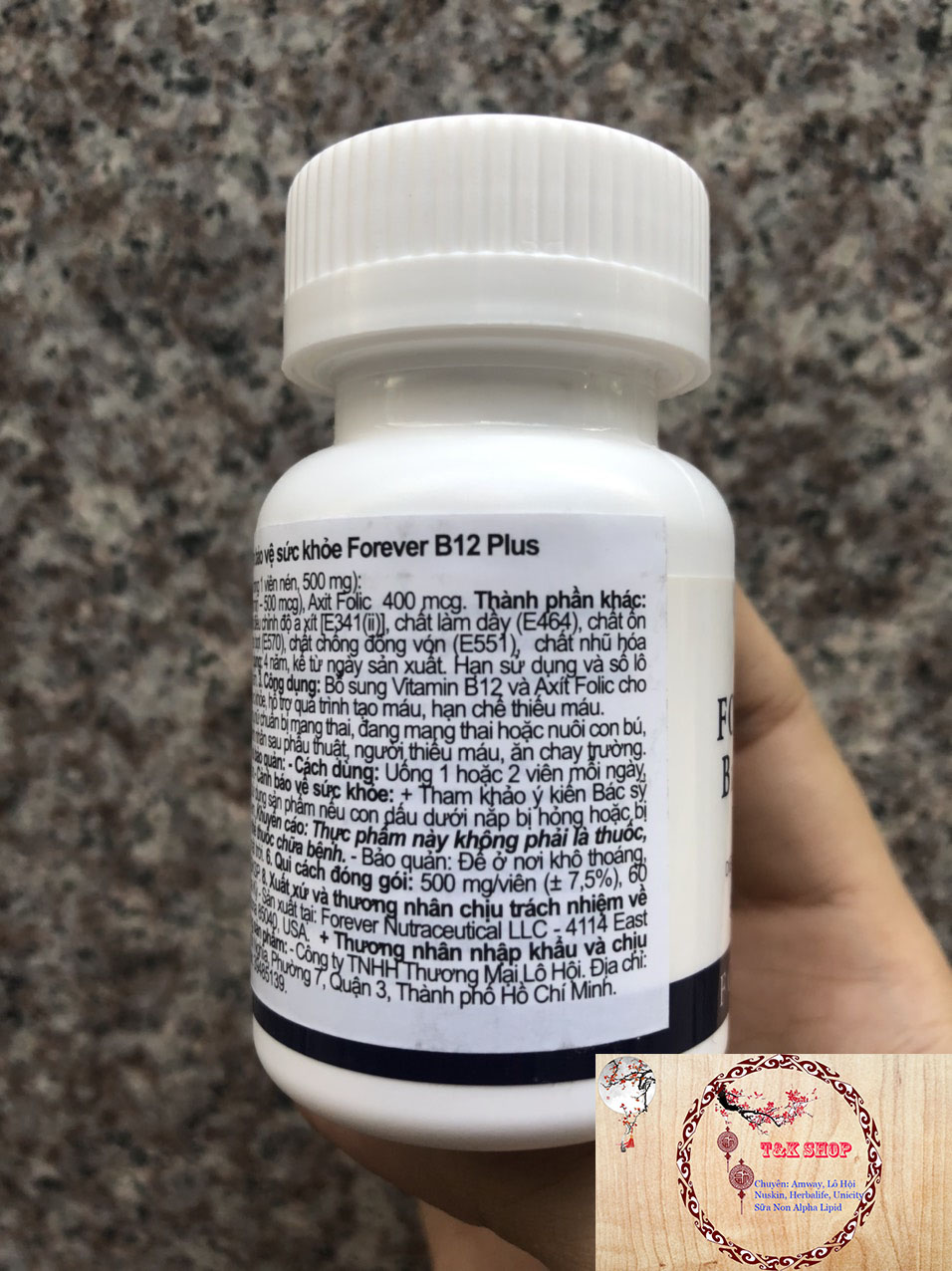 Viên Bổ Sung Sắt Forever B12 Plus 188FLP